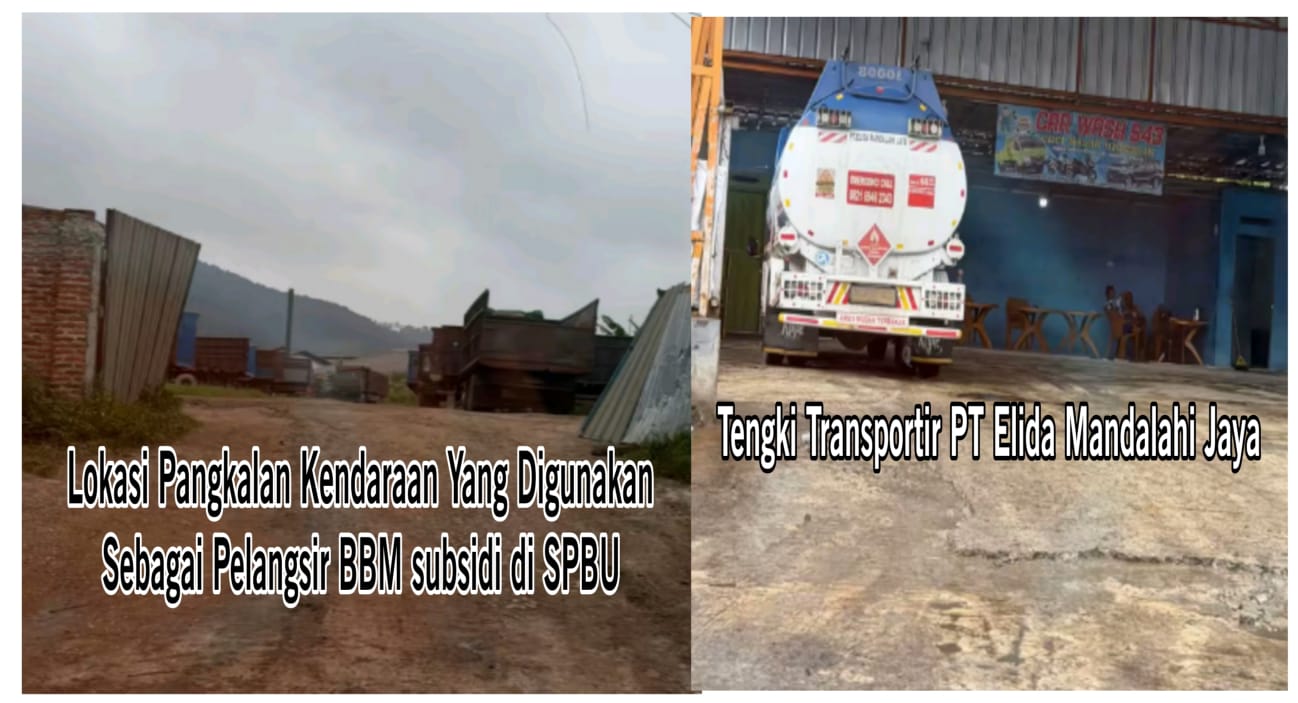 Diam - Diam Tengki Transportir PT Elida Mandalahi Jaya , Melakukan Praktik Curang Diduga Memuat Solar Subsidi Di Gudang Penimbunan BBM Depan PT Aman Jaya