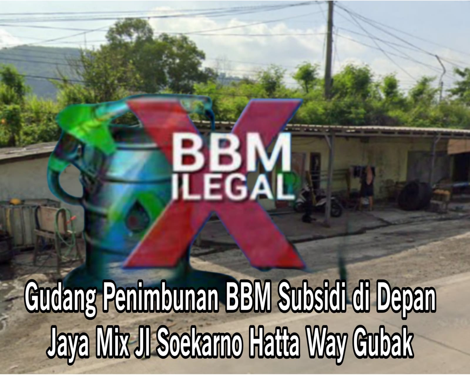 Pemilik Usaha Tambal Ban Di jl Soekarno Hatta Depan Jaya Mix Nyambi Timbun Solar Subsidi